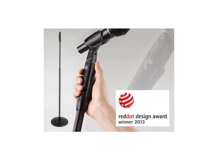 K&M 26200 One-Hand mikrofonstativ, rund fot 